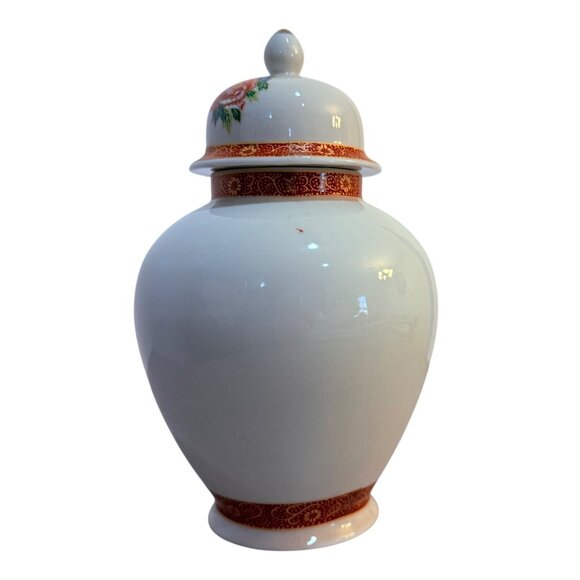 Satsuma Peacock Ginger Jar Decorative Japanese Bird Vase 7" Floral VTG Home Deco - Picture 2 of 13